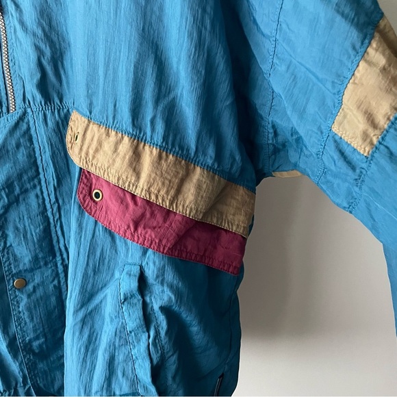 Vintage Puma Windbreaker Jacket Blue Retro Mens Size Large - Picture 3 of 8